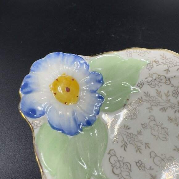 Vintage James Kent Longton Porcelain Spoon Rest Floral Pattern Painted England - Picture 13 of 15